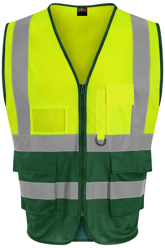 High Visibility Executive Waistcoat Safety Vest for Male Adults