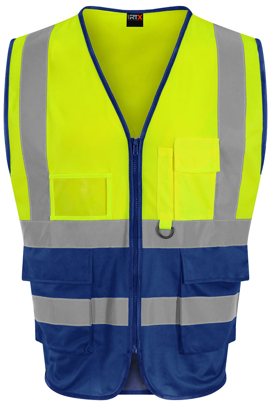 High Visibility Executive Waistcoat Safety Vest for Male Adults