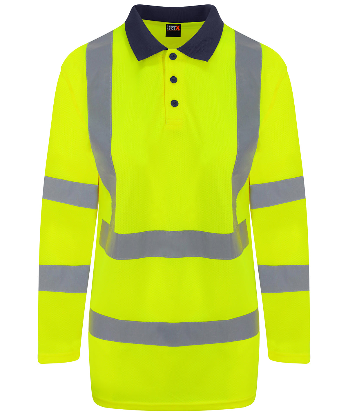 High Visibility Long Sleeve Polo for Male Adults