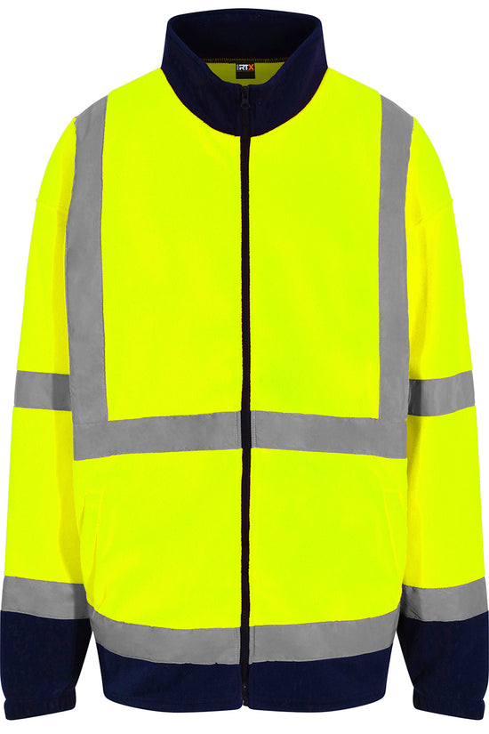 ProRTX High Visibility FullZip Fleece Jackets Male Adult Safety Wear