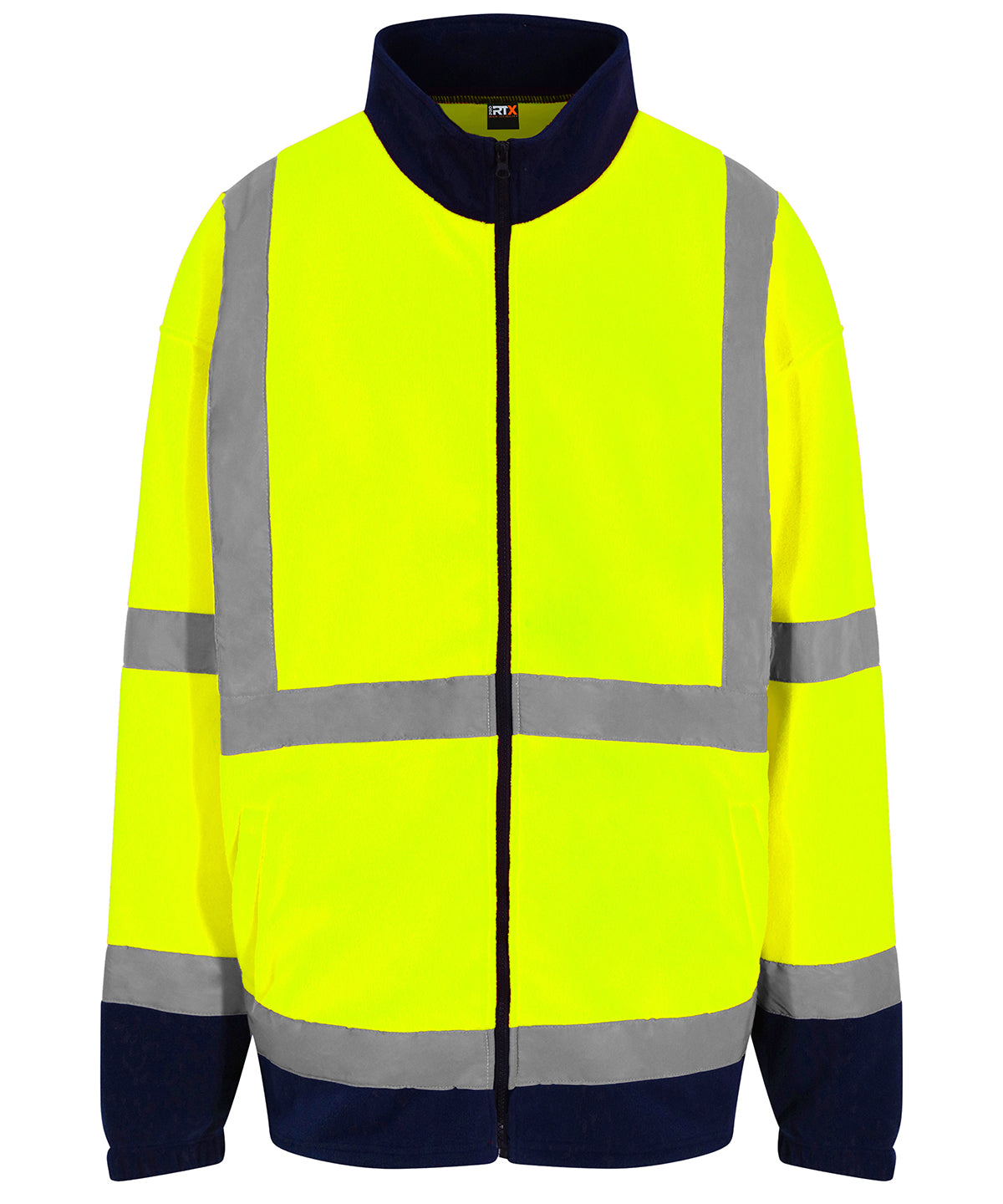 ProRTX High Visibility FullZip Fleece Jackets Male Adult Safety Wear