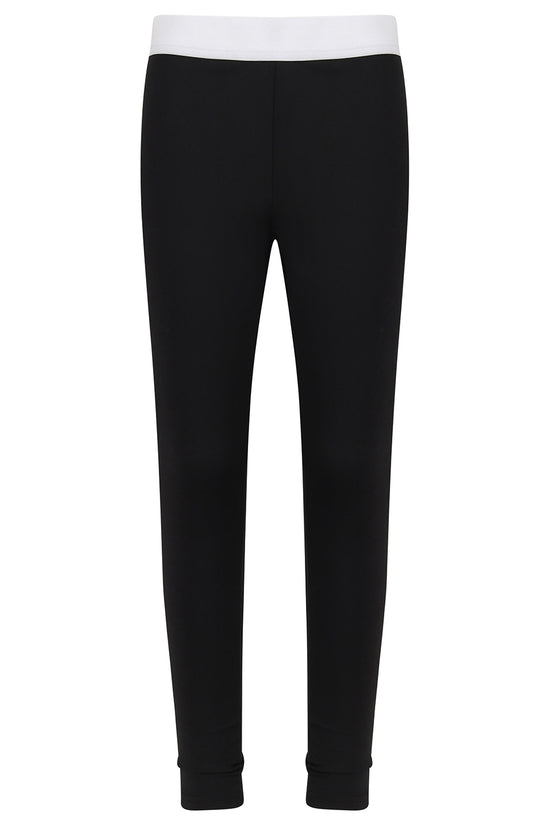 BlackWhite Kids Fashion Leggings NonTransparent SublimationReady Design