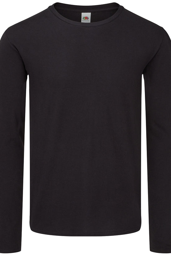 Fruit of the Loom Iconic 150 Classic Long Sleeve TShirt for Men Plus Sizes