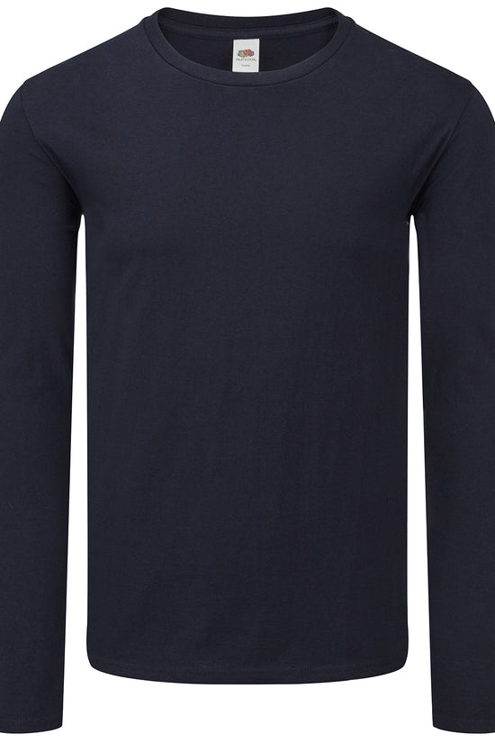 Fruit of the Loom Iconic 150 Classic Long Sleeve TShirt for Men Plus Sizes