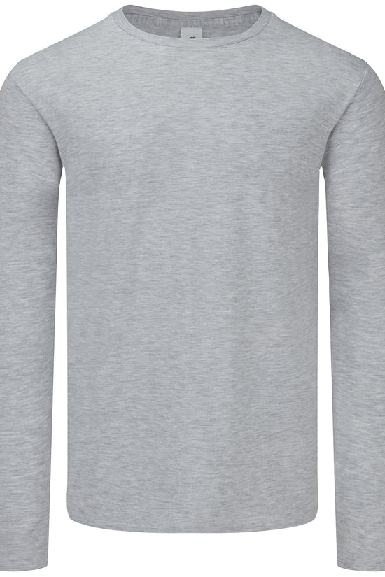 Fruit of the Loom Iconic 150 Classic Long Sleeve TShirt for Men Plus Sizes