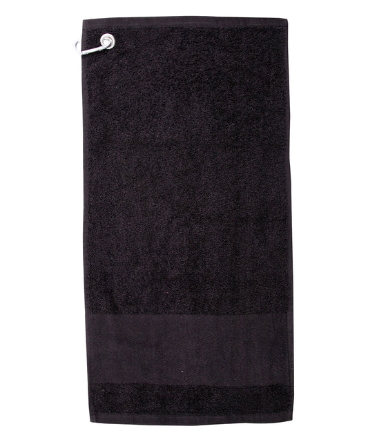 Heavyweight Golf Towel with Metal Rivet and Personalizable Border