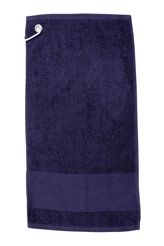 Heavyweight Golf Towel with Metal Rivet and Personalizable Border