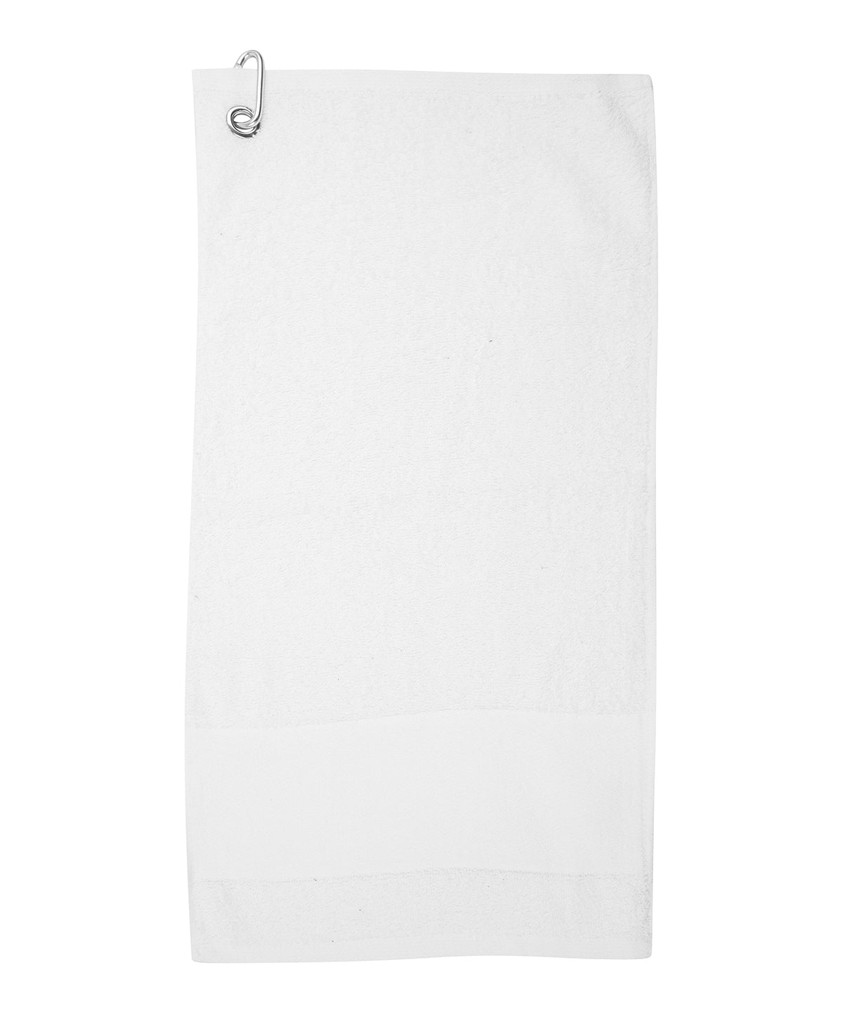Heavyweight Golf Towel with Metal Rivet and Personalizable Border