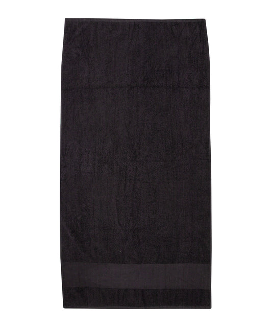 Heavyweight Cotton Hand Towel with Personalizable Border