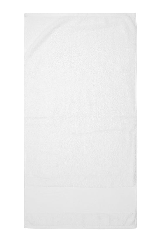 Heavyweight Cotton Hand Towel with Personalizable Border