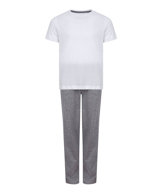 Towel City Kids Long Pyjamas Set Unisex Plus Sizes Lounge Wear