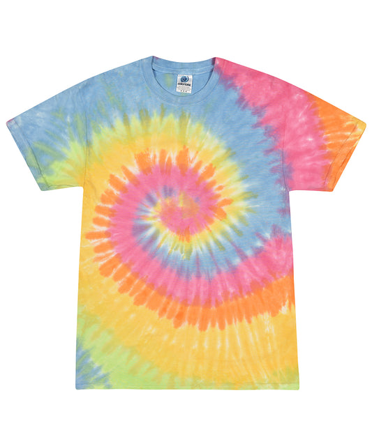 Colortone Kids Tie Dye TShirts Unisex Hyperbrights Neons