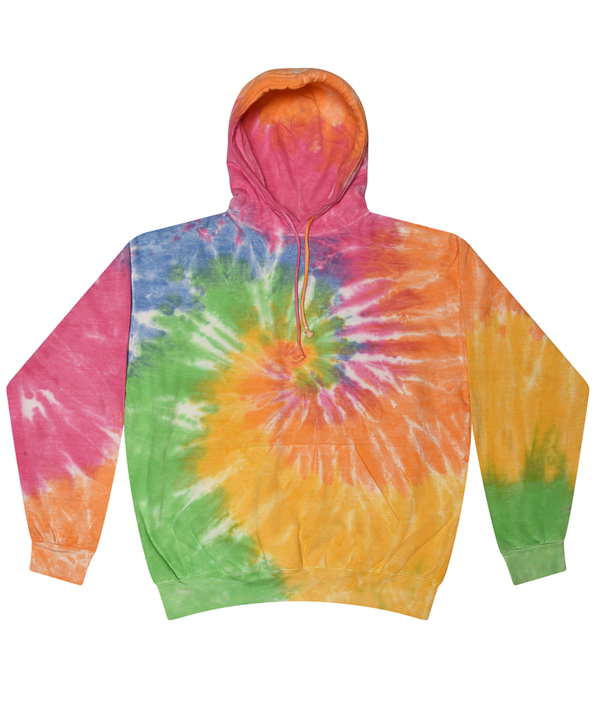 Colortone Rainbow TieDye Hoodie Unisex Adult Hoodie