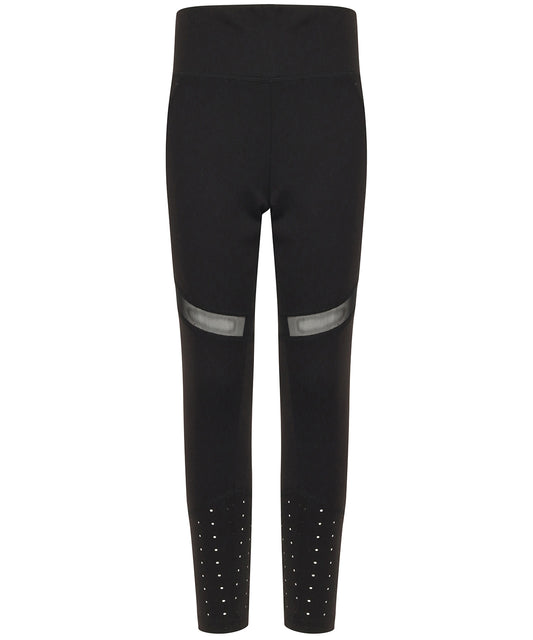 Tombo Kids Panelled Leggings for Girls High Waist Laser Cut Panels