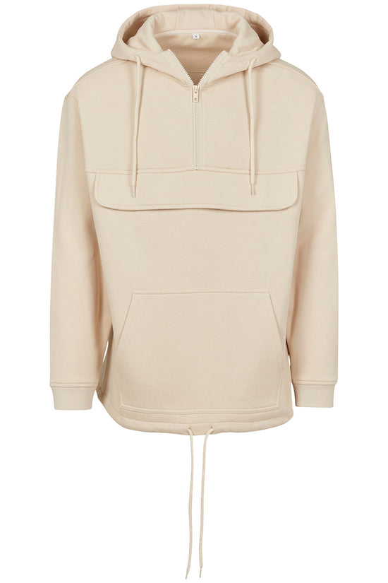 Windbreaker Style Sweat Pullover Hoodie for Unisex Adults