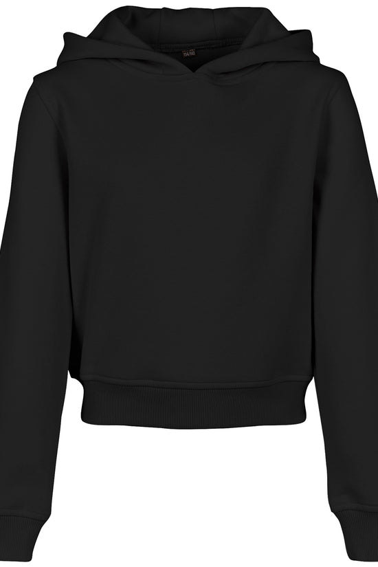 Girls Cropped Sweat Hoodie with Trendy Design