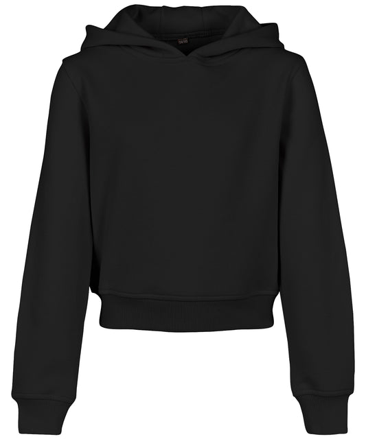 Girls Cropped Sweat Hoodie with Trendy Design