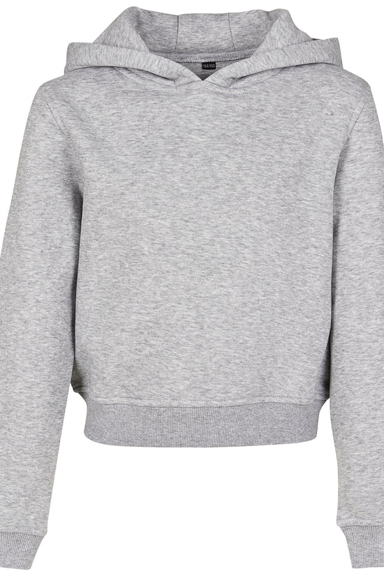 Girls Cropped Sweat Hoodie with Trendy Design