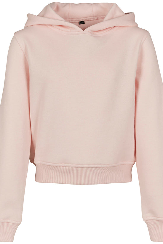 Girls Cropped Sweat Hoodie with Trendy Design