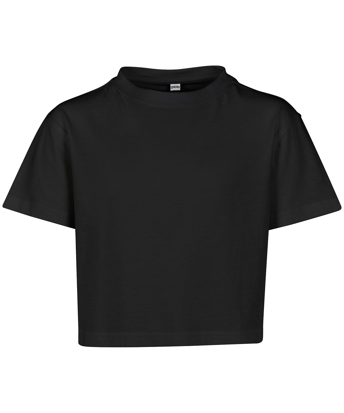 Girls Cropped Jersey Tee Trendy Female Kids TShirt