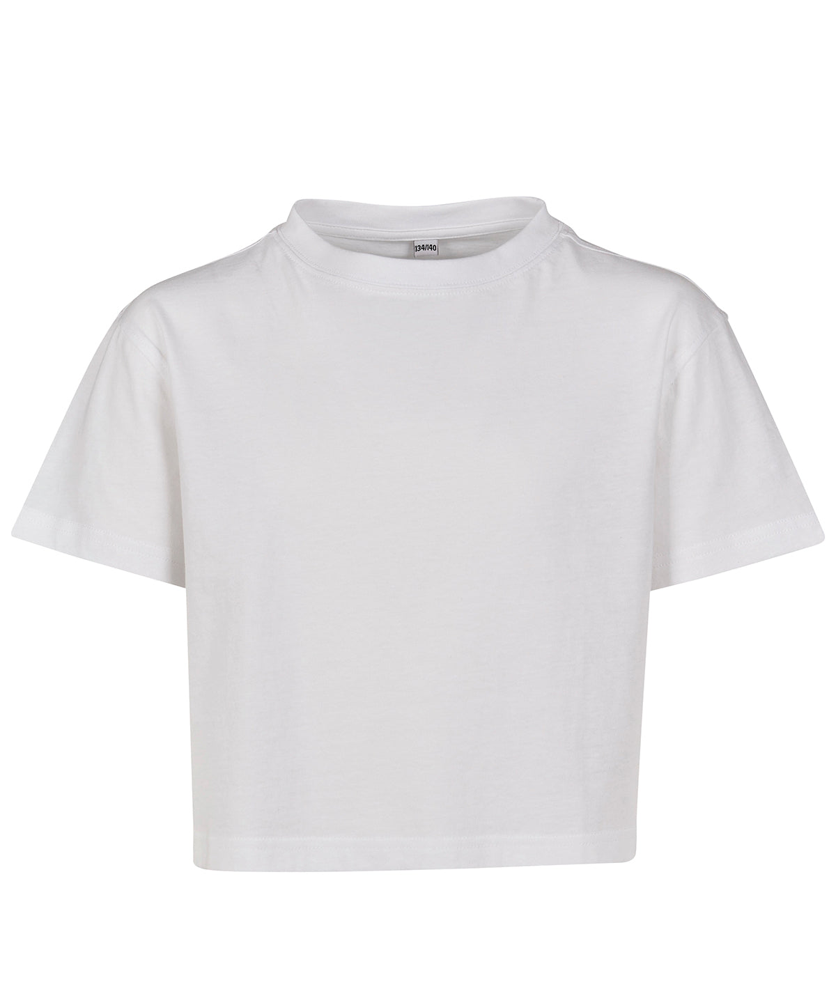 Girls Cropped Jersey Tee Trendy Female Kids TShirt
