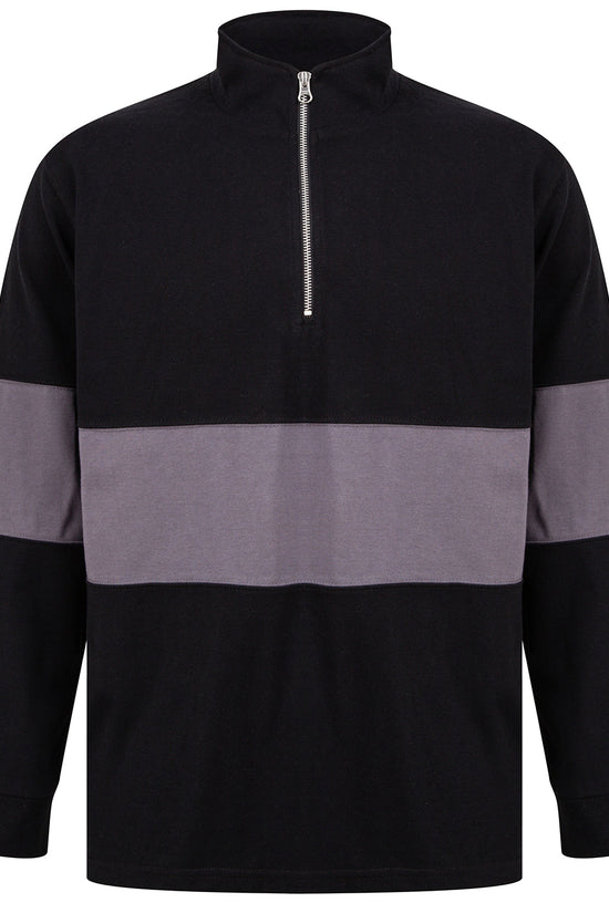 Front Row Panelled Zip Sweatshirt Unisex Adult