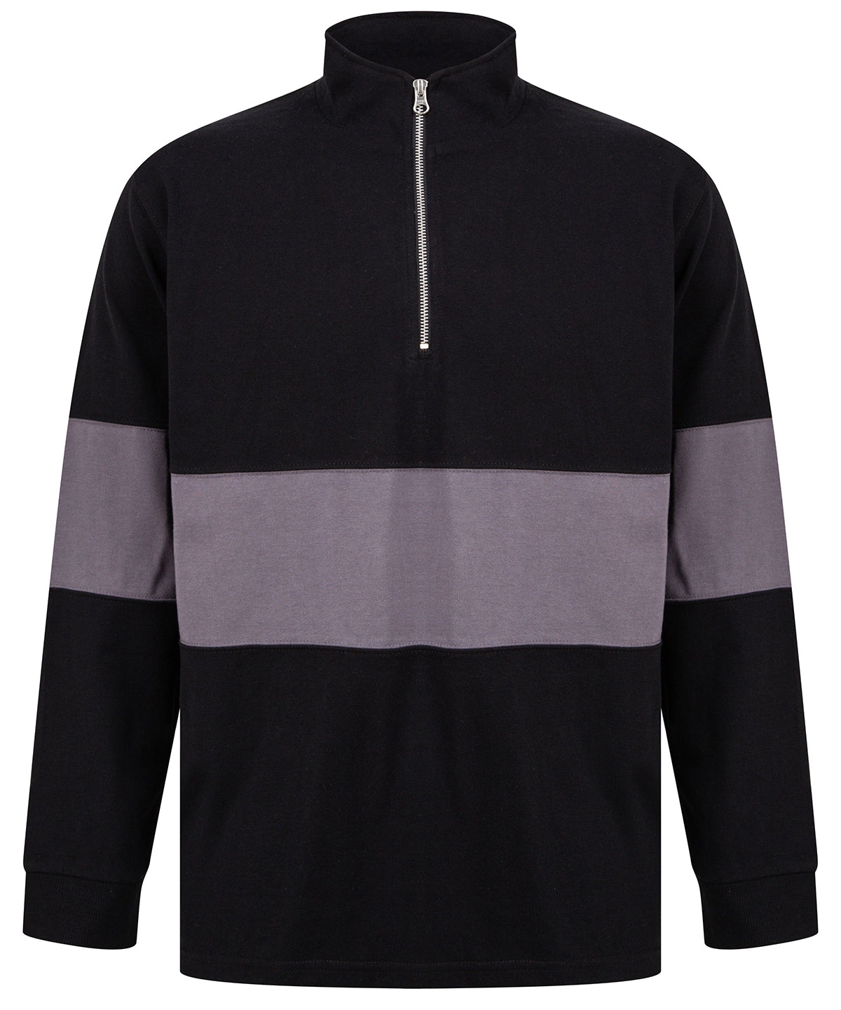 Front Row Panelled Zip Sweatshirt Unisex Adult