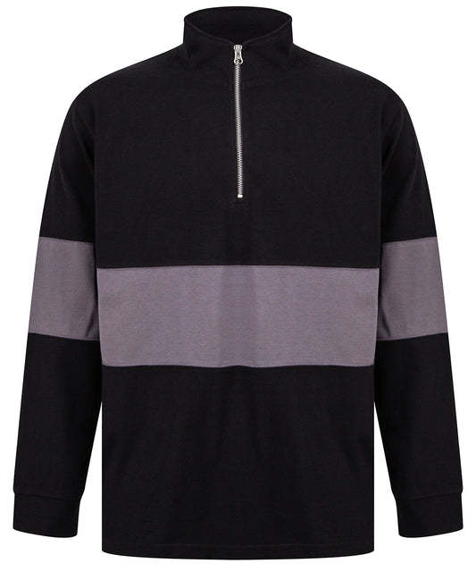 Front Row Panelled Zip Sweatshirt Unisex Adult