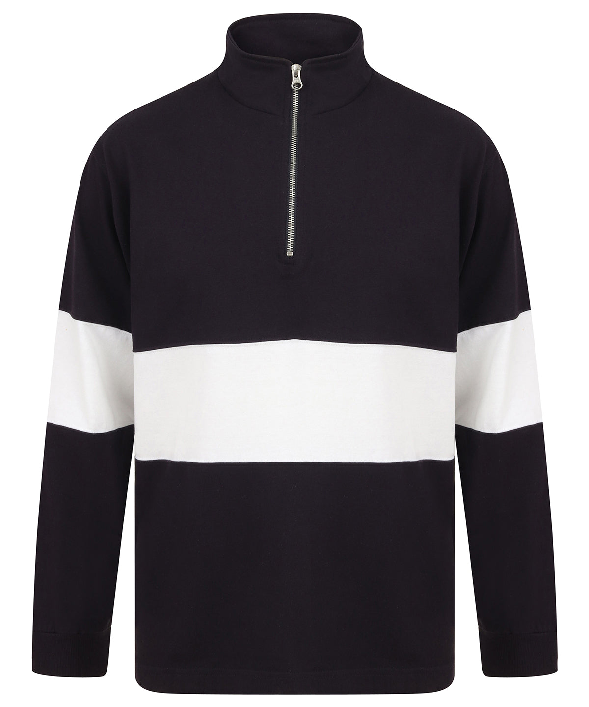 Front Row Panelled Zip Sweatshirt Unisex Adult