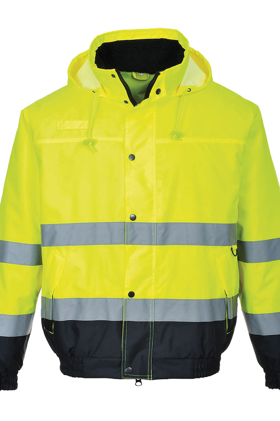 High Visibility Bomber Jacket Safetywear Plus Sizes