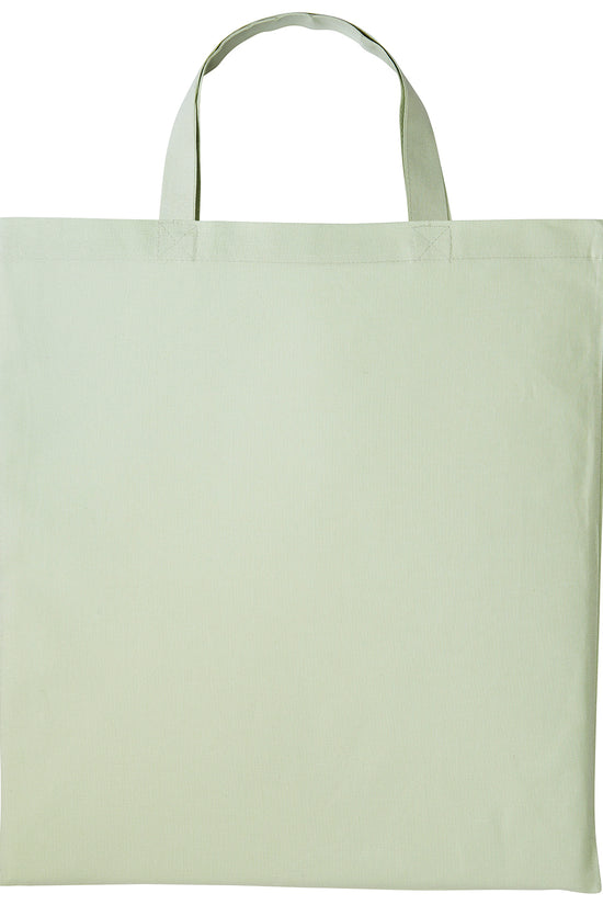 EcoFriendly Cotton Shopper Bag with Short Handles Unisex Adult Bags