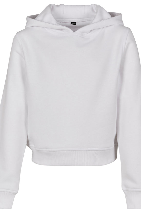 Girls Cropped Sweat Hoodie with Trendy Design