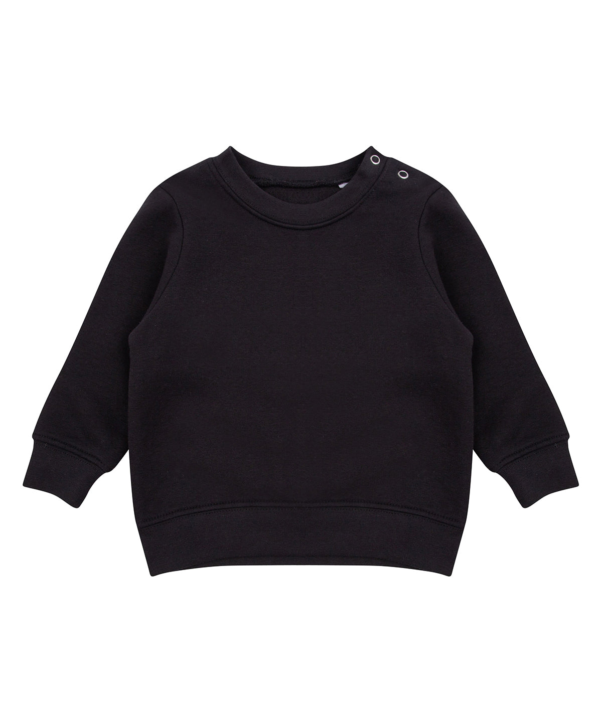 Larkwood Infant Crew Neck Sweatshirt with Shoulder Poppers
