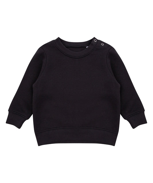 Larkwood Infant Crew Neck Sweatshirt with Shoulder Poppers