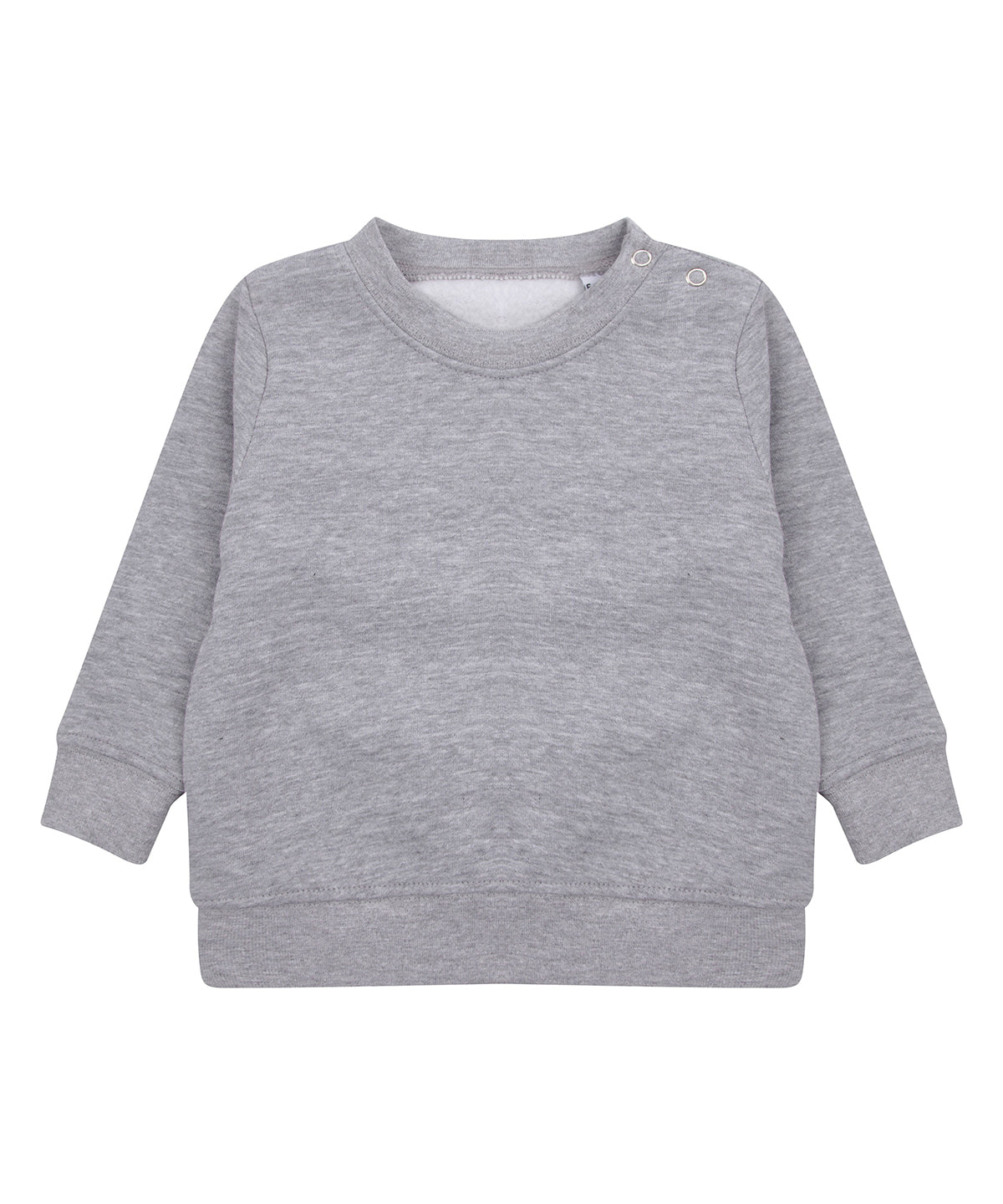 Larkwood Infant Crew Neck Sweatshirt with Shoulder Poppers