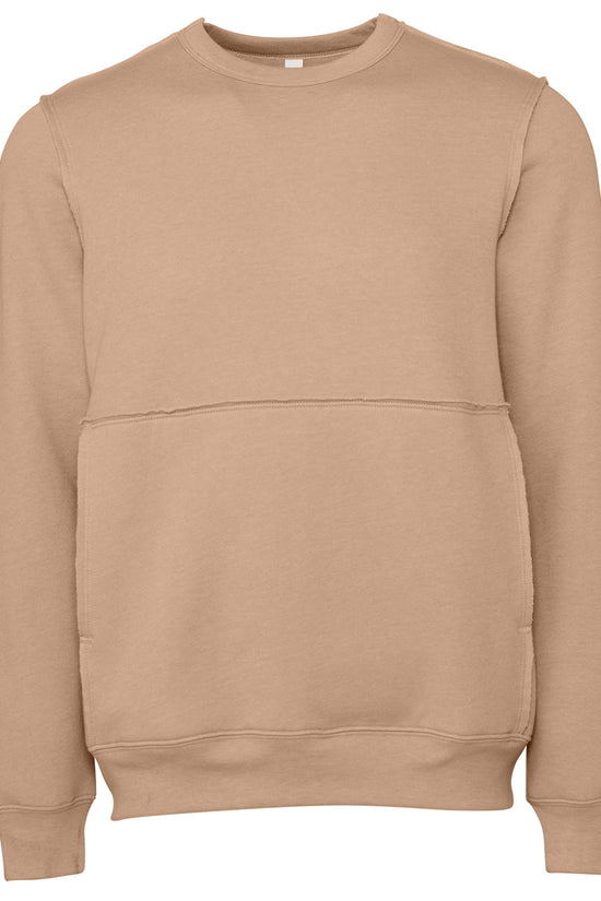 Bella Canvas Unisex RawSeam Crew Pullover Sweatshirt