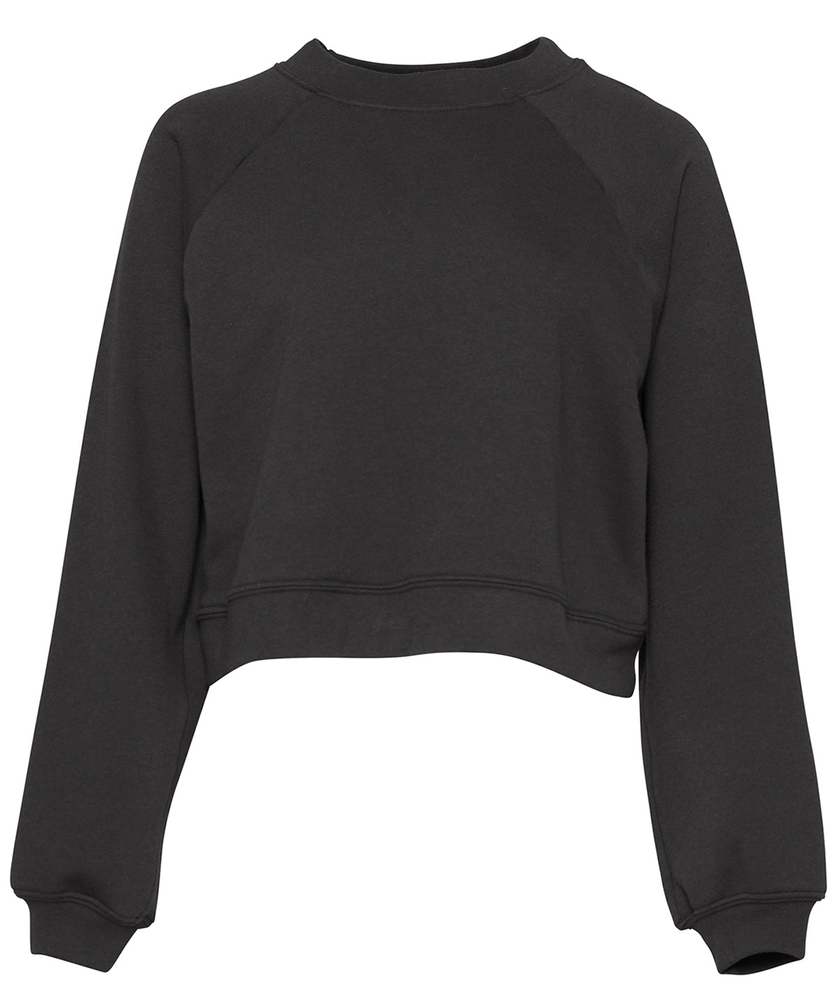 Bella Canvas Womens Raglan Pullover Fleece Sweatshirt Soft Stylish