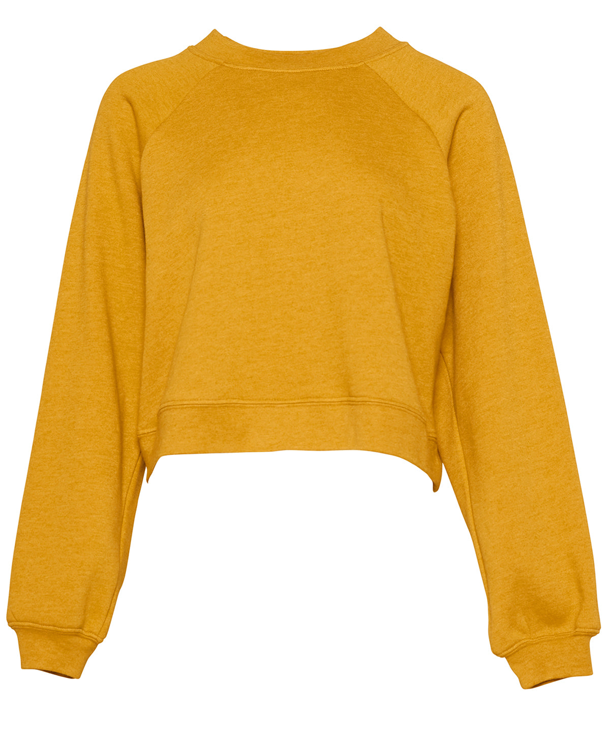 Bella Canvas Womens Raglan Pullover Fleece Sweatshirt Soft Stylish