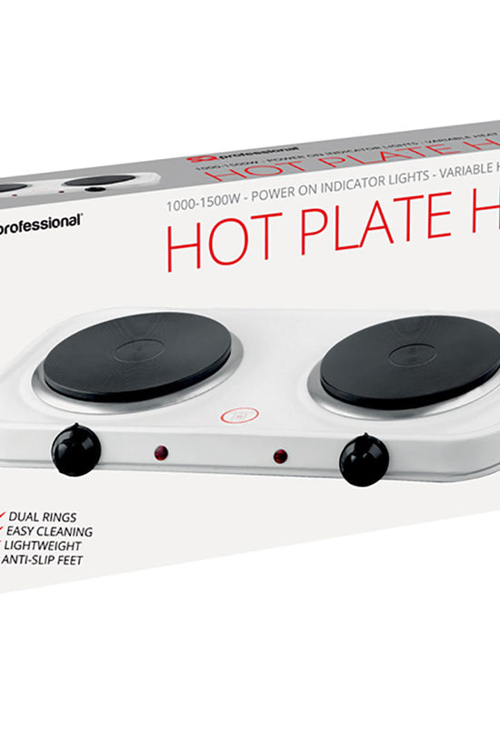 SQ Professional Blitz Electric Double Hot Plate Hob Efficient Cooking Solution
