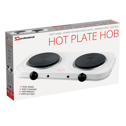 SQ Professional Blitz Electric Double Hot Plate Hob Efficient Cooking Solution