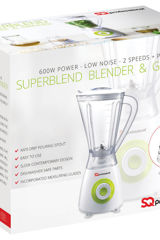 SQ Professional Blitz Blender Grinder 600W Blue Efficient Kitchen Appliance