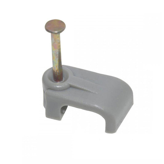 60mm Grey Cable Clips T E Pack of 100