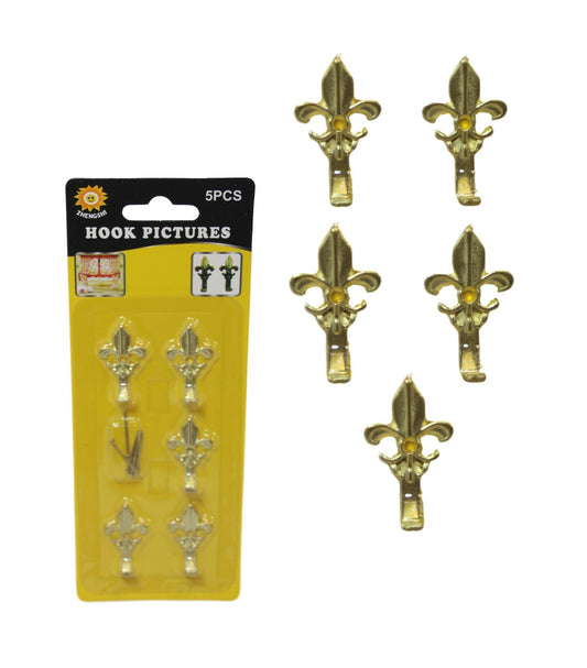 5 Pack Mini Picture Curtain Hooks Bronze Vintage Elegance