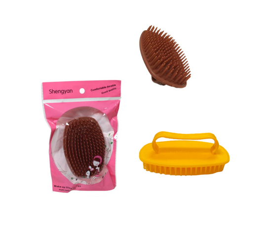 10cm Plastic Shower Hair Scalp Brush Assorted Colours