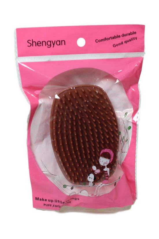 10cm Plastic Shower Hair Scalp Brush Assorted Colours