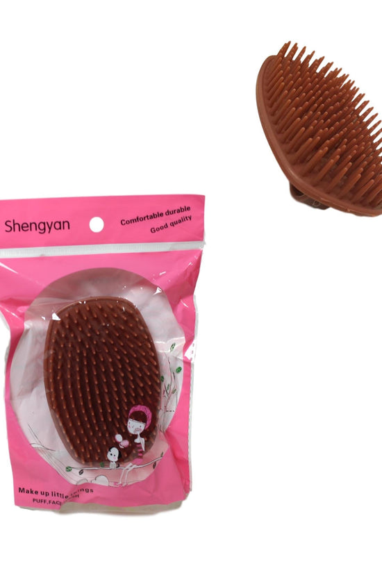 10cm Plastic Shower Hair Scalp Brush Assorted Colours