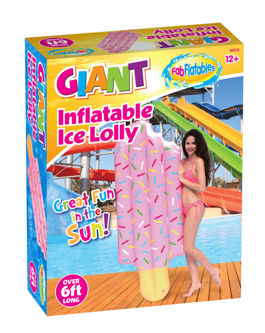 Giant Inflatable Ice Cream Lolly Pool Float Over 6 Feet Long
