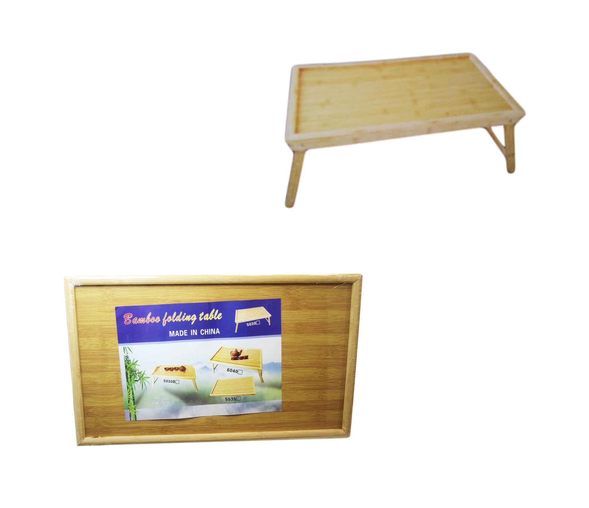 Compact Bamboo Folding Table for Indoor and Outdoor Use