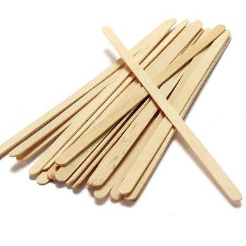 EcoFriendly Disposable Wooden Tea Coffee Stirrers Pack of 50