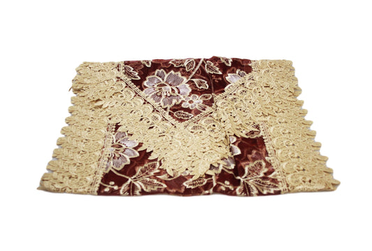 Elegant Moroccan Lace Floral Table Runner 40x180 cm
